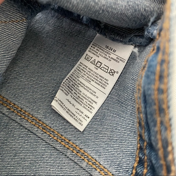 Old Navy Toddler Girl Jean Vest Size 18-24 Months - Picture 5 of 9